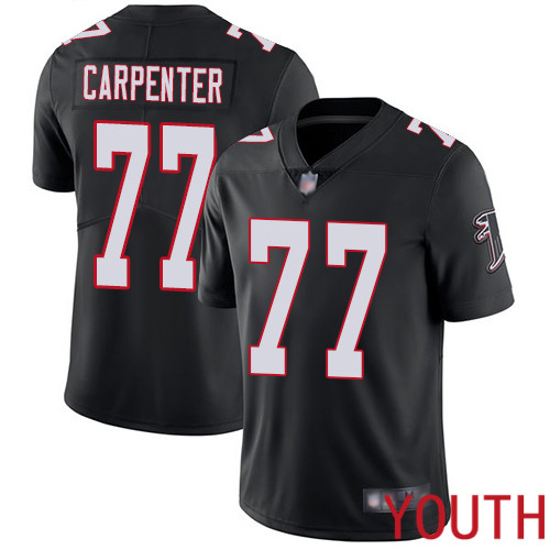 Atlanta Falcons Limited Black Youth James Carpenter Alternate Jersey NFL Football #77 Vapor Untouchable->youth nfl jersey->Youth Jersey